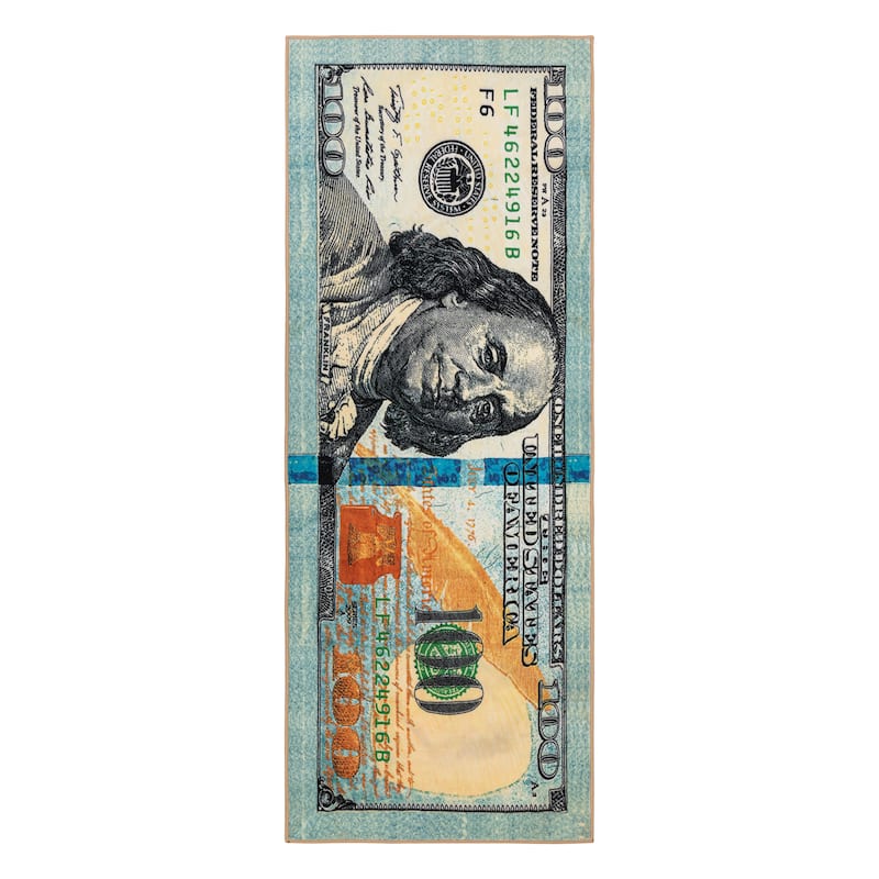 Laundry Room Rug Runner Text Design Non-Slip Runner Rug for Washroom - 20" x 59" - N/A
