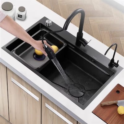 Single Sink With Basin In Basin And Chopping Board