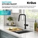 preview thumbnail 44 of 165, Kraus Urbix Industrial Solid Brass Kitchen Faucet