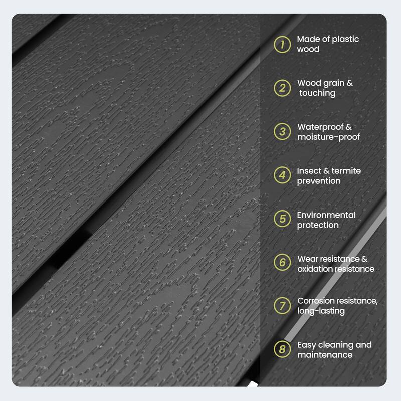 7 Pieces Outdoor Dining Set Aluminum Dining Table with Stackable Chairs