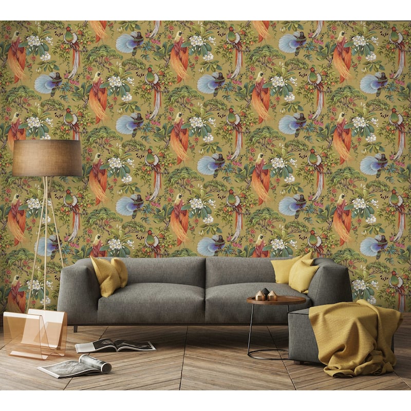 Yasuni Floral Unpasted Non-Woven Wallpaper – 396in x 20.8in
