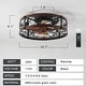 preview thumbnail 12 of 10, Oaks Aura 20in.Modern Caged Low Profile Ceiling Fan with Light, Dual App Control Farmhouse Flush Mount Ceiling Fan with Remote