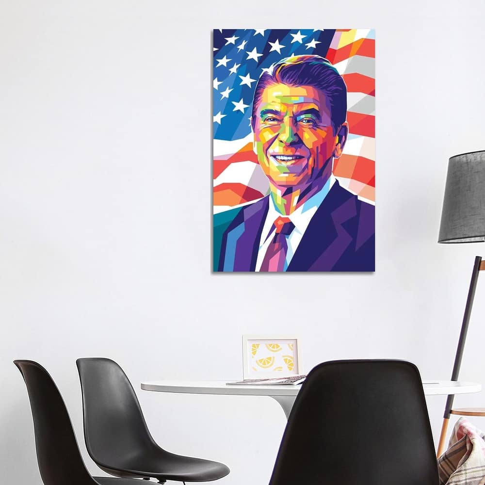iCanvas "Ronald Reagan" by Dayat Banggai Canvas Print