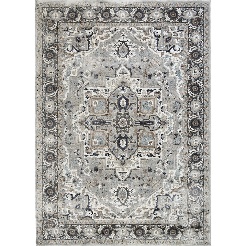 Rhapsody Sutton Traditional Area Rug - 7'10"x9'10" - Gray