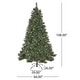 preview thumbnail 5 of 16, 9-ft Spruce Pre-Lit or Unlit Artificial Christmas Tree with Glitter Branches, Red Berries & Pinecones by Christopher Knight Home