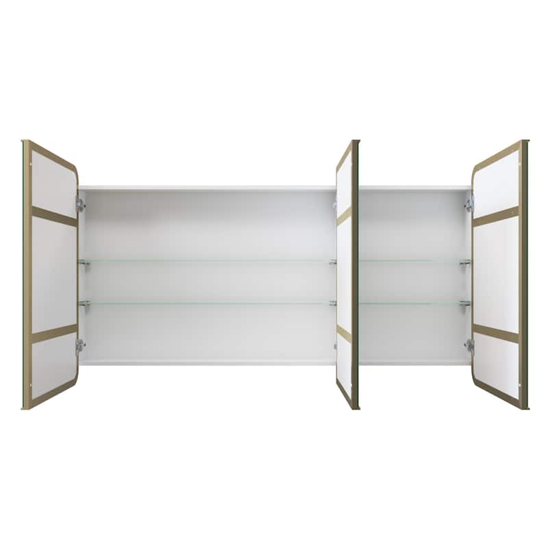Glass Warehouse SC3-SQ-60X32 Calla 60" x 32" Framed Triple Door