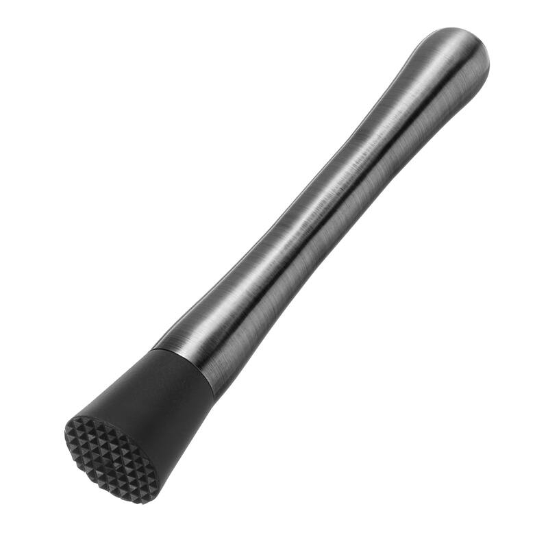 8inch Stainless Steel Cocktail Muddler Drink Muddler Bar Tool Black