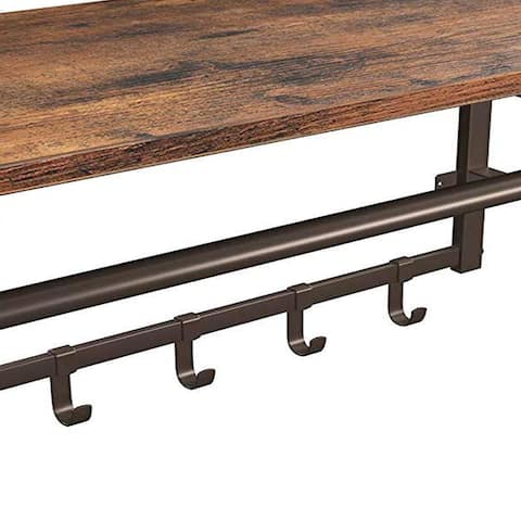 Carbon Loft Morwenna Metal Framed Wall Mounted Coat Rack
