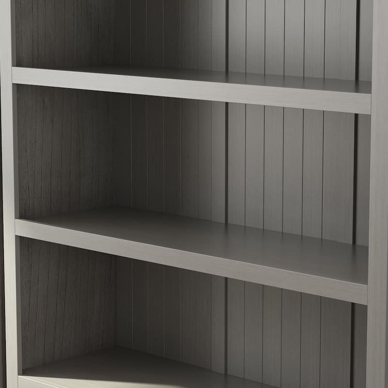 Bookcase Library With Drawers Storage Cabinet Buffet Sideboard Wood