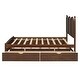 preview thumbnail 34 of 43, Queen Platform Bed with 2 Drawers & Twin XL Trundle