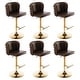 preview thumbnail 23 of 76, Upholstered Adjusatble Swivel Bar Stools Set of 2