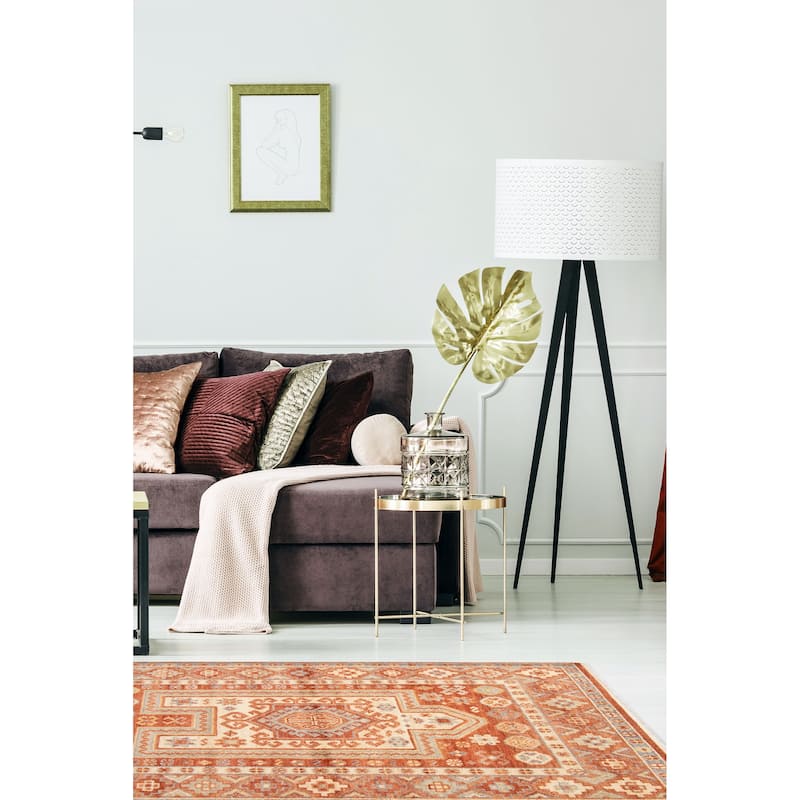 ECARPETGALLERY Hand-knotted Jules Serapi Copper Wool Rug - 5'5 x 7'9