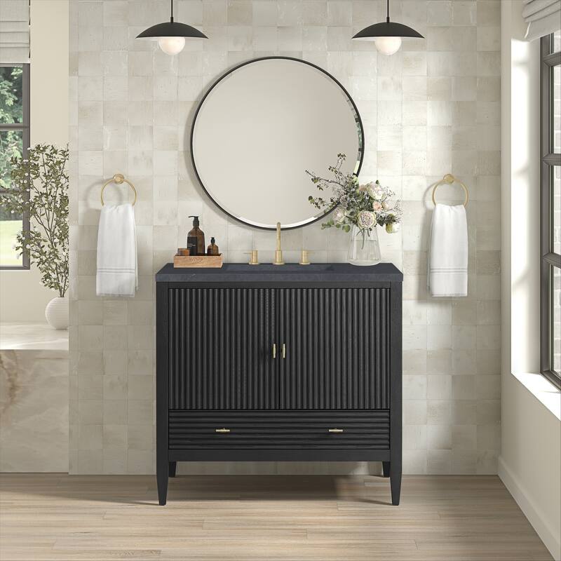 James Martin Vanities 485-V36-3CSP Myrrin 36" Single Basin Wood Vanity