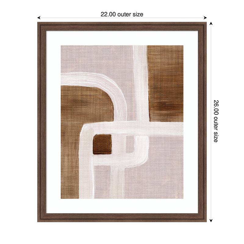 Kate and Laurel Framed Art rhythmic lines ll by Nikita Jariwala