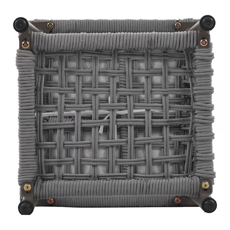 6-Piece Rope Patio Furniture L-Shaped Set