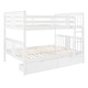preview thumbnail 6 of 10, Full Bunk Bed with Drawers & Ladder - Solid Pine Wood Construction