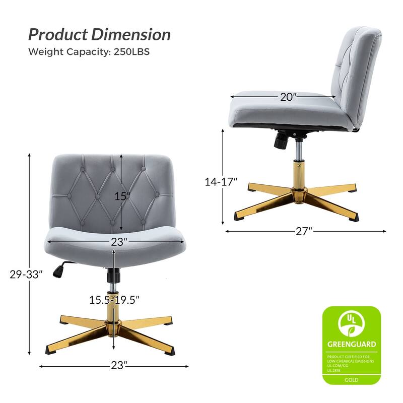 Alfons 360-Degree Swivel & Height Adjustable Task Chair by HULALA HOME
