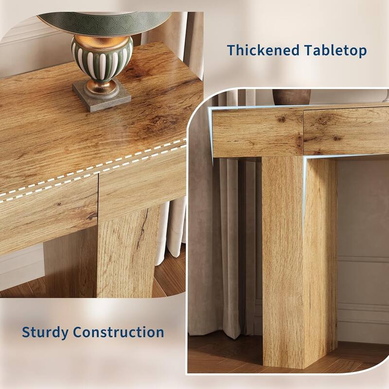 47 in Console Table, Sofa Table with Drawer for Hallway, Living Room