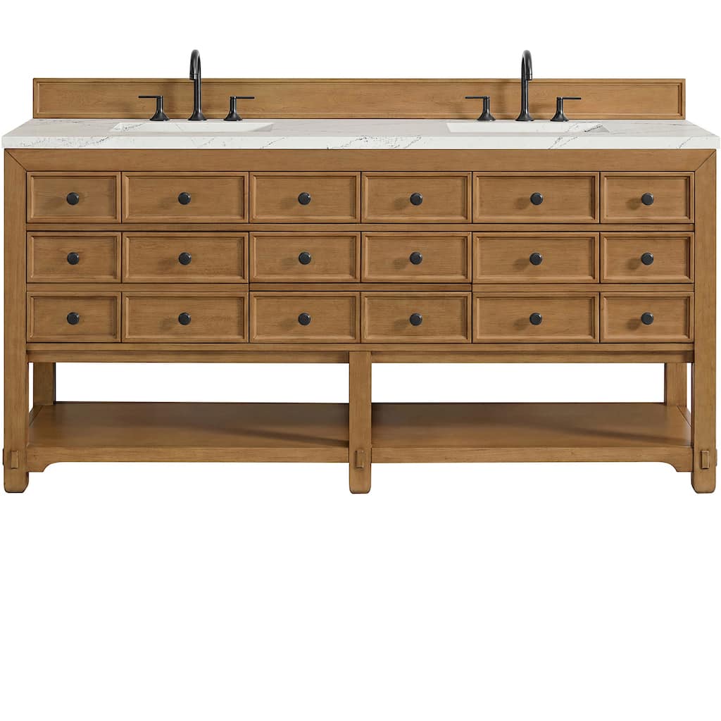 James Martin Vanities 505-V72-FENC Malibu 72" Free Standing Double