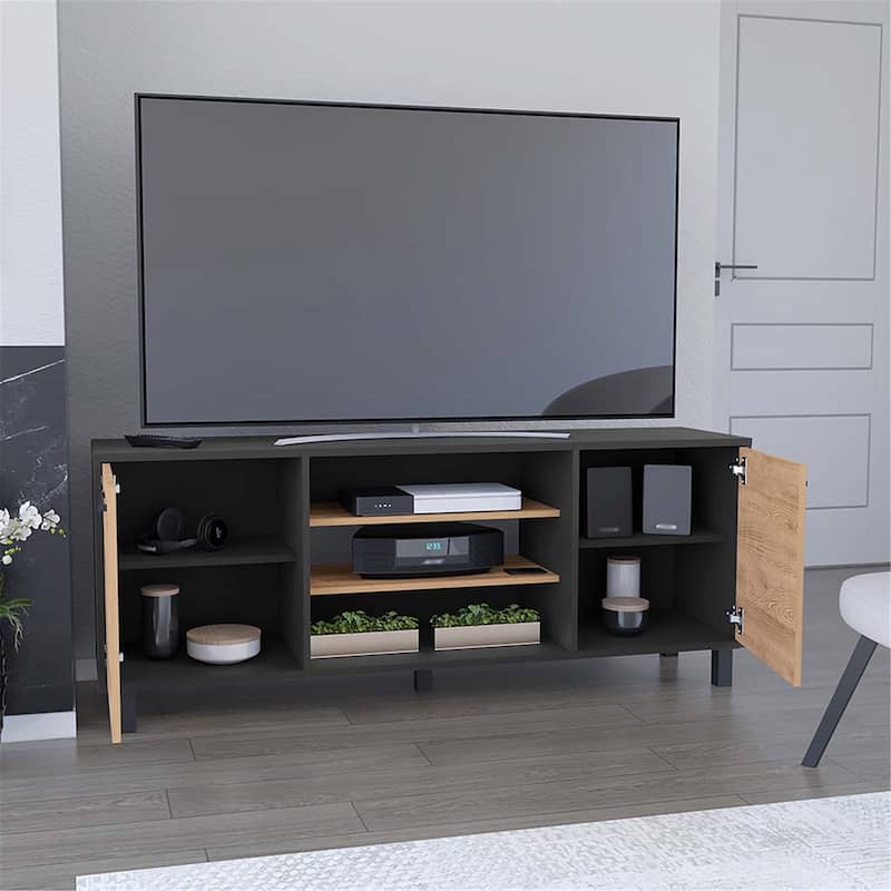 TV Cabinet,Tv Stand,Entertainment Centers for TV´s up 55" with 4 Shelves and 2 Door