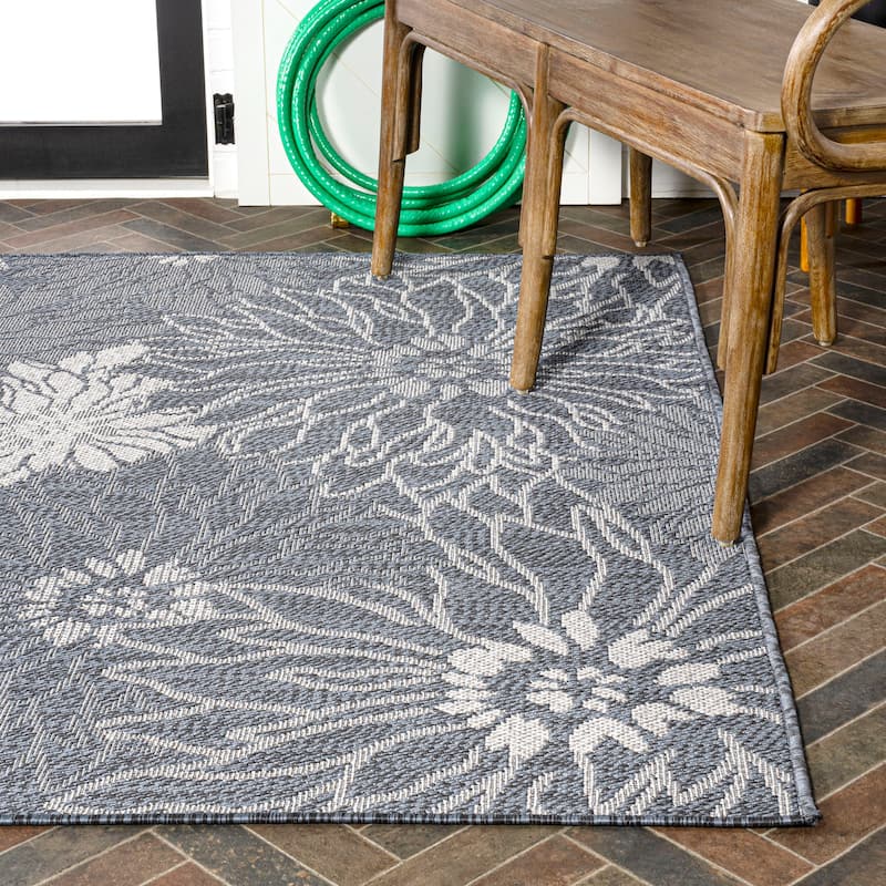 JONATHAN Y Lotus Modern All-Over Floral Indoor/Outdoor Area Rug