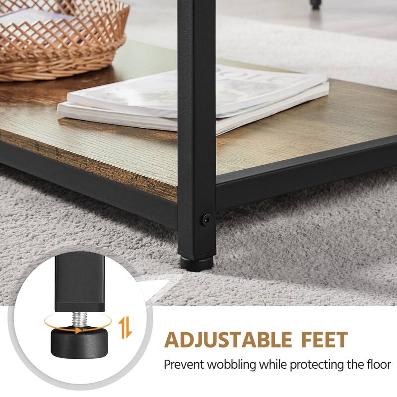 Yaheetech 39.5" Storage Coffee Table Spacious Accent Furniture Table