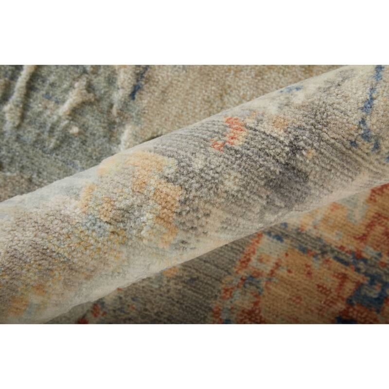 Grand Bazaar Hartman Machine Made Abstract Modern Area Rug