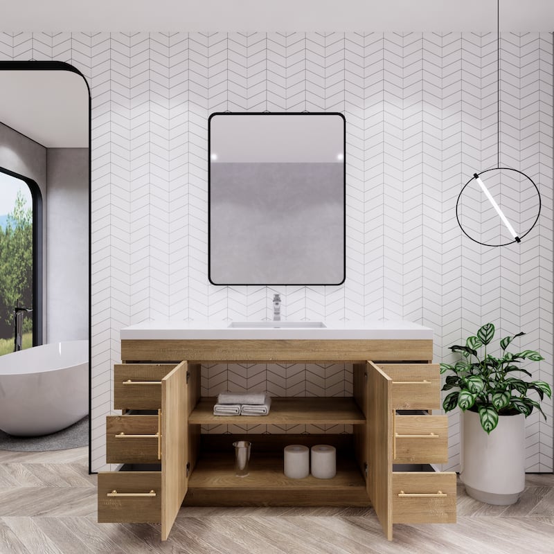 Eliza 60'' Freestanding Vanity with Single Sink