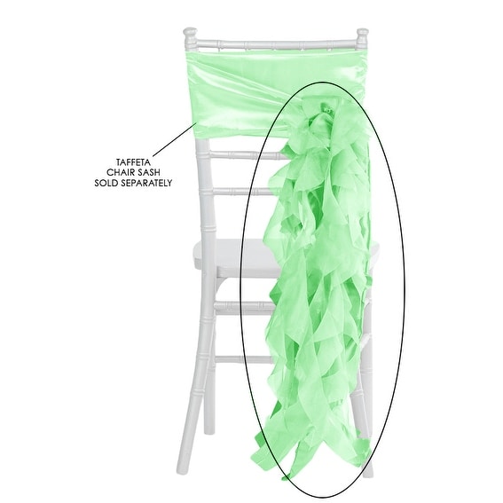 mint green chair sashes