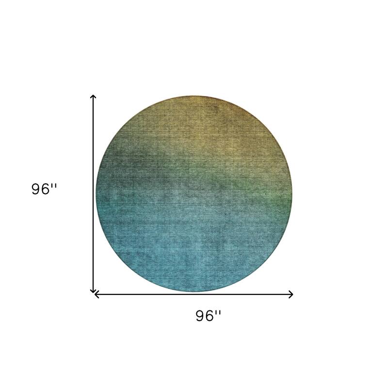 HomeRoots Ombre Transitional Rectangle Outdoor Rug
