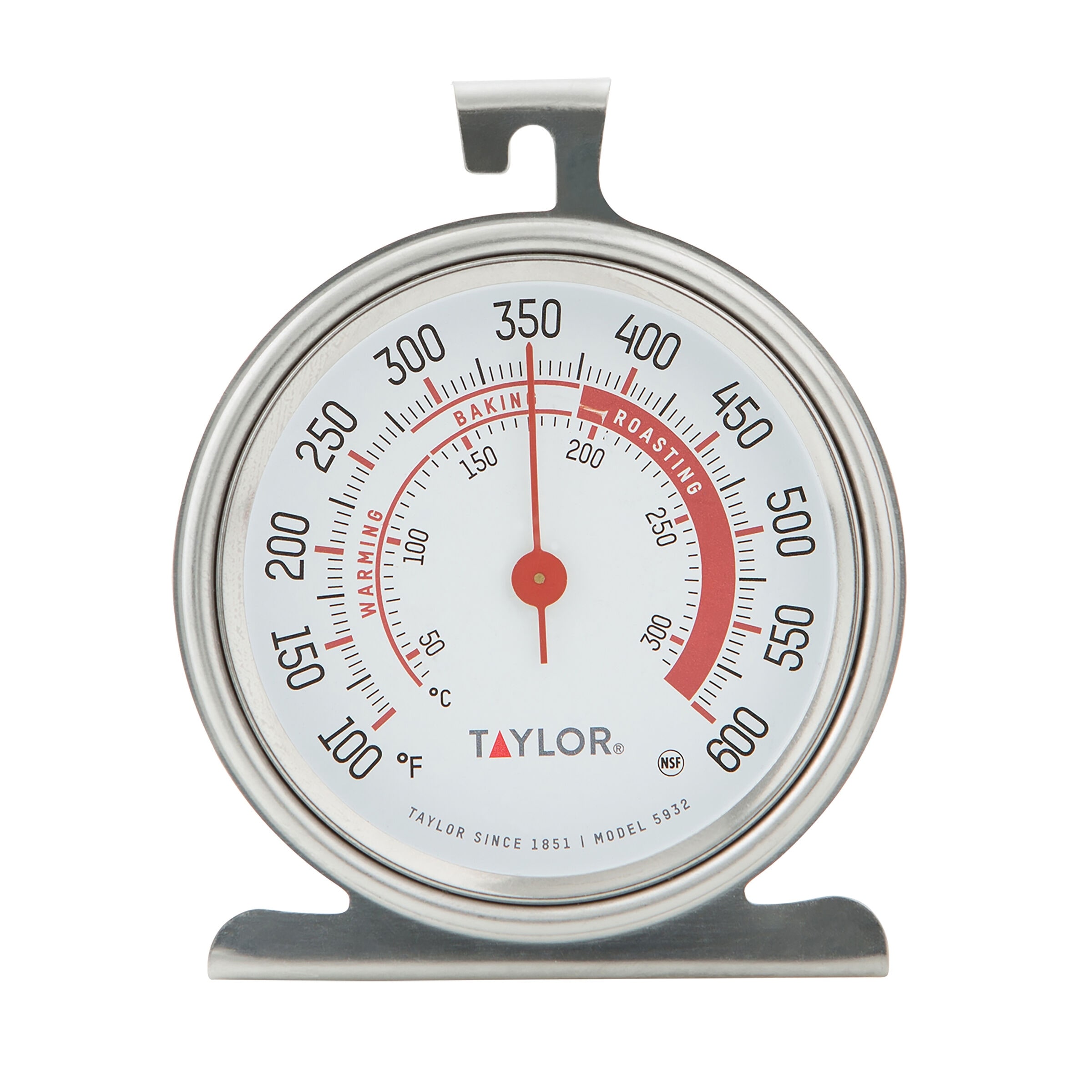 Taylor Large Dial Kitchen Cooking Thermometer, Stainless Steel