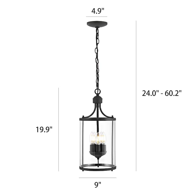 GetLedel 5-Light Glass Lantern Pendant