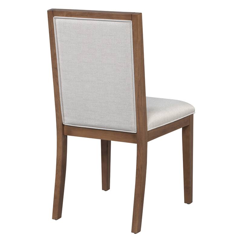 5-Piece Extendable Dining Table Set for 4, Round Dining Table for 4 with Upholstered Chairs, Farmhouse Kitchen Table Set