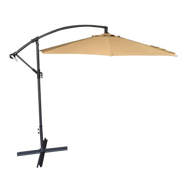 Shop 10ft Outdoor Patio Shades Offset Patio Umbrella Striped 8 Colors Overstock 31876475