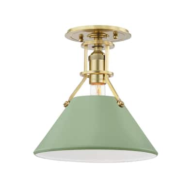 Hudson Valley Painted No.2 1 Light Semi Flush