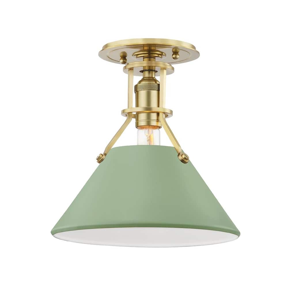 Hudson Valley Painted No.2 1 Light Semi Flush