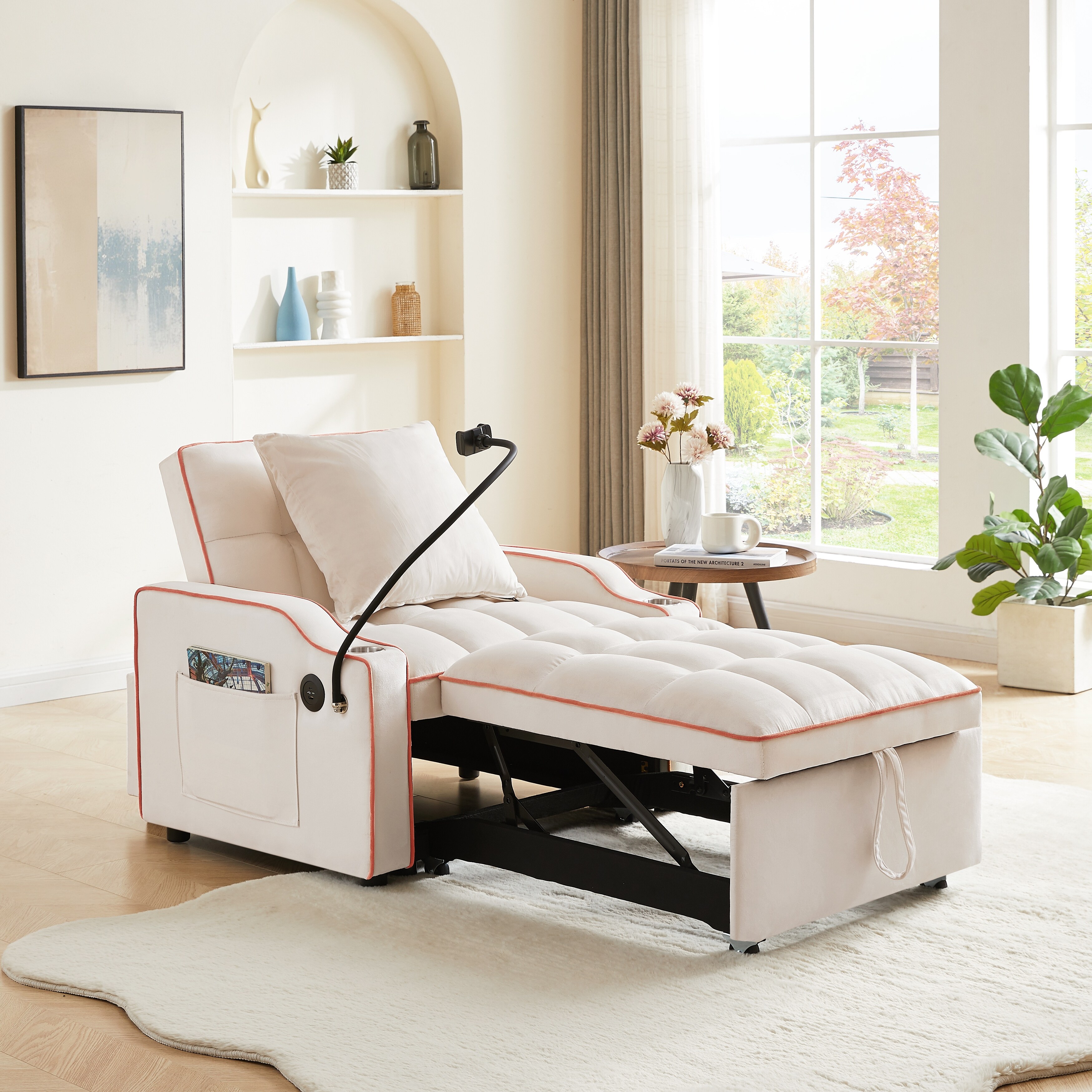 Convertible sleeper chair bed top