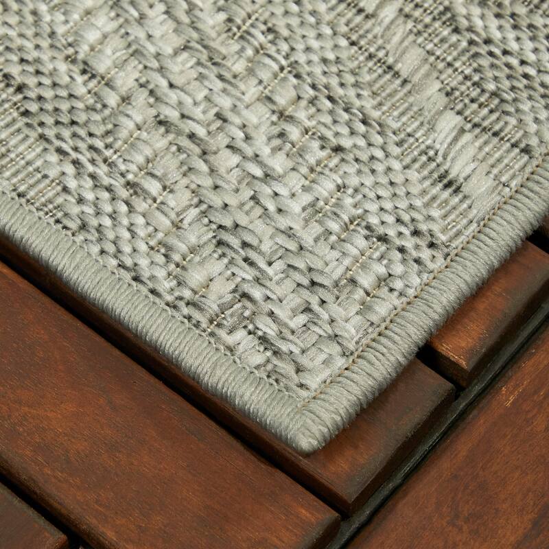 Kava Chevron Flatweave Indoor/Outdoor Area Rug