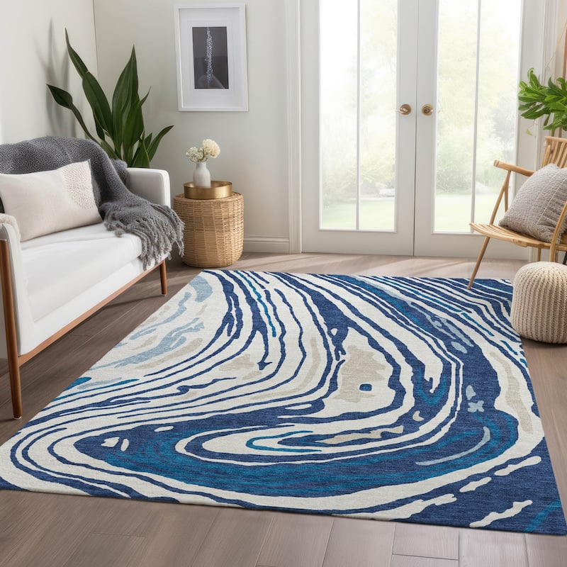 Premium Washable Super Soft Abstract Contemporary Mayfield Rug