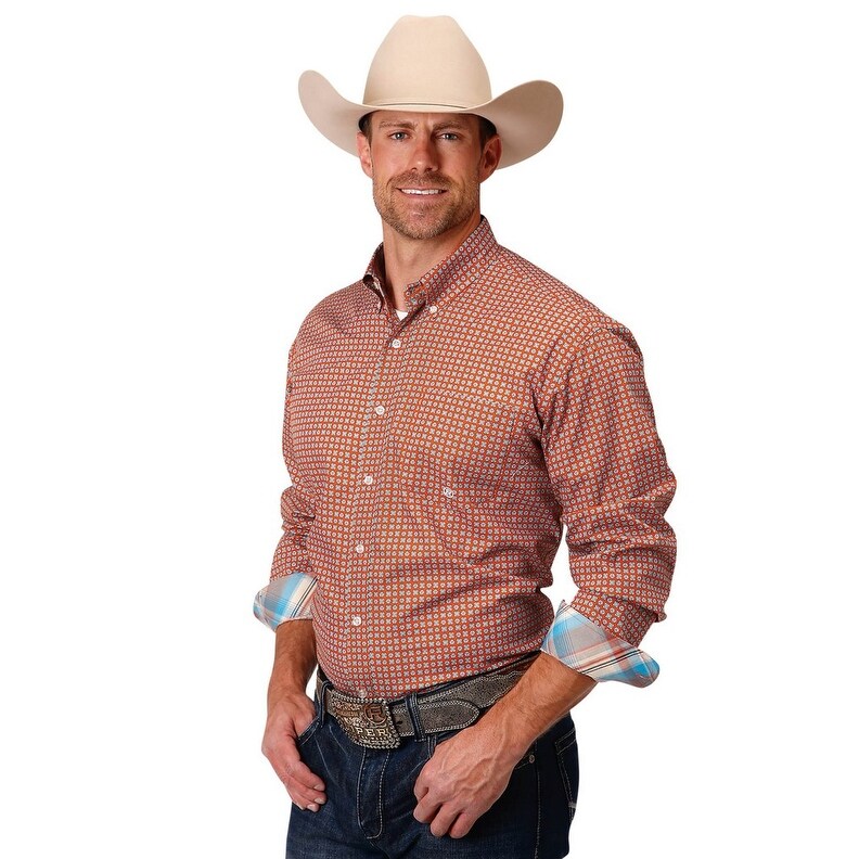 orange cowboy shirt