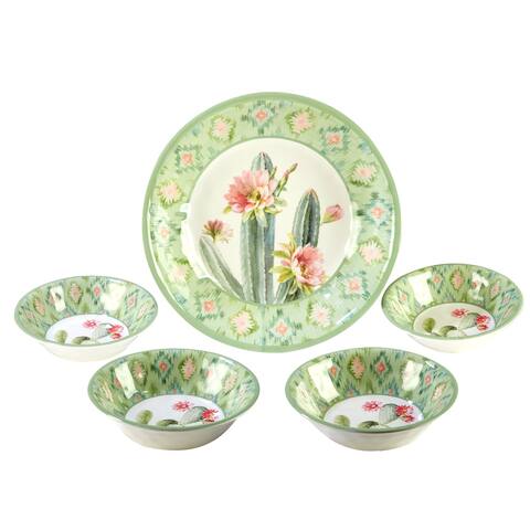 Certified International Desert Beauty 5-Piece Salad/Serving Set
