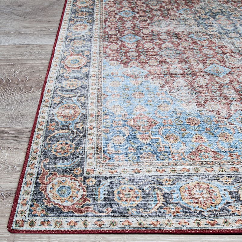 Legion Julius Blue-Red Area Rug