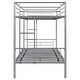 preview thumbnail 9 of 13, Kid Bed Frame Durable Metal Twin Over Twin Bunk Bed with Anti-Noise Design