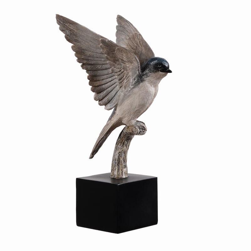 Swallow Bird On Branch Decoration - 11.25"