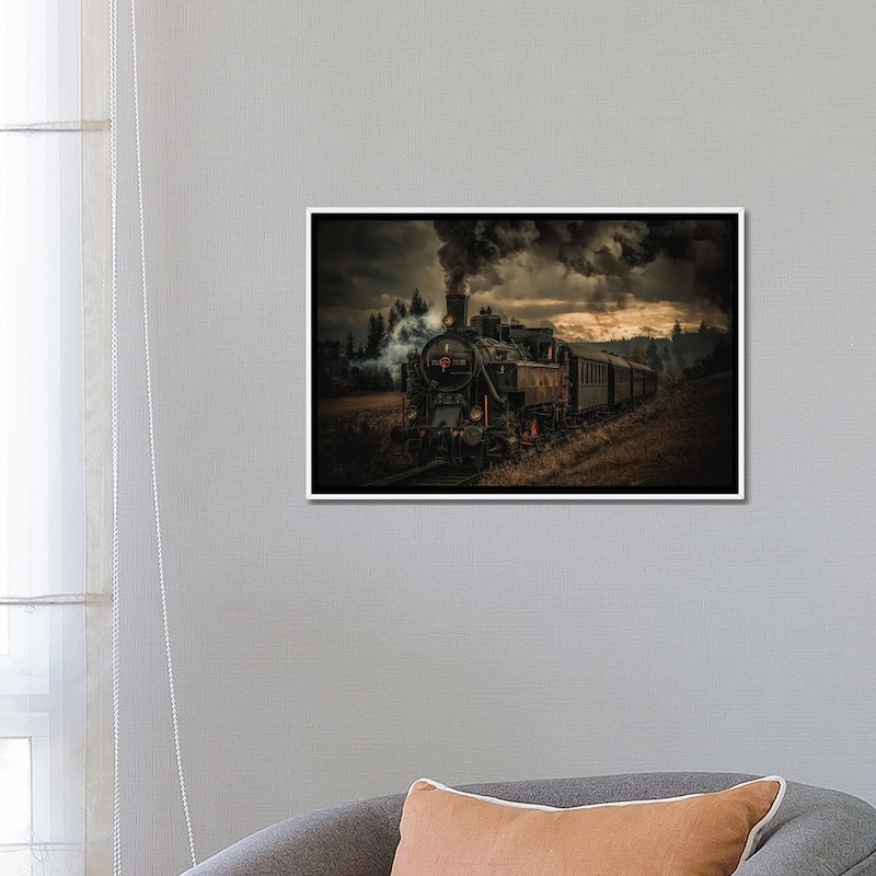 iCanvas "Gold Digger Train" by Hubert Bichler Framed Canvas Print