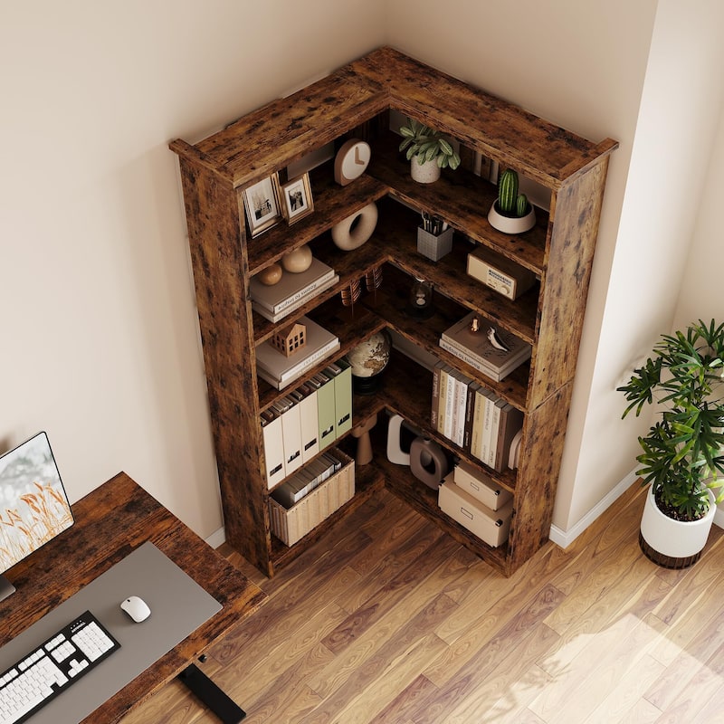 Farmhouse Bookshelf Corner