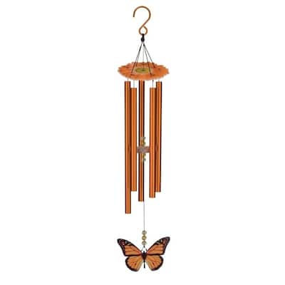 Butterfly Chime 32" - Orange Monarch