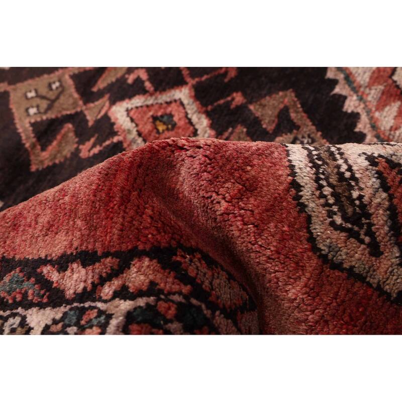 ECARPETGALLERY Hand-knotted Konya Anatolian Dark Red Wool Rug - 3'8 x 10'5