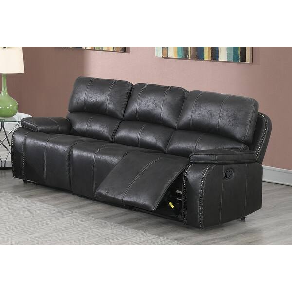 LeatherLike Fabric Manual Motion Sofa Bed Bath & Beyond 33776900
