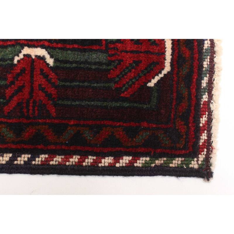 ECARPETGALLERY Hand-knotted Teimani Dark Brown Wool Rug - 3'10 x 6'4